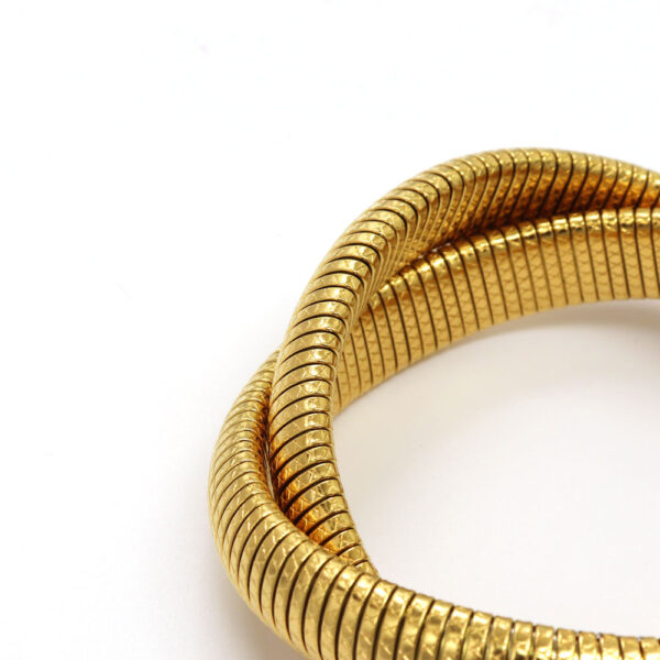 Brazalete doble dorado - Imagen 2