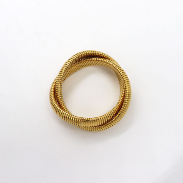 Brazalete doble dorado - Imagen 3