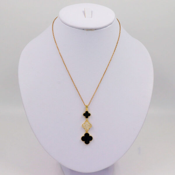 Collar de tréboles negros - Imagen 2