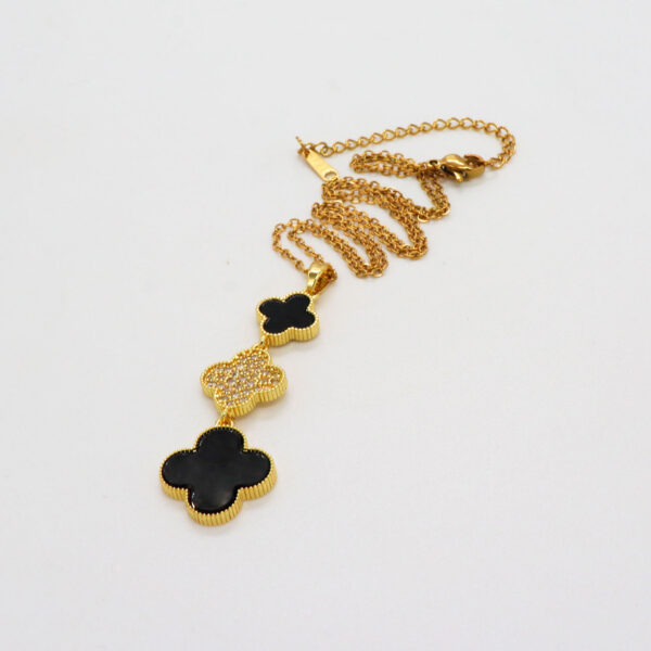 Collar de tréboles negros - Imagen 3